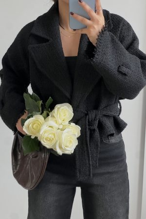 کت شانل مشکی چمان