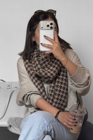 شال پیجازی قهوه ای