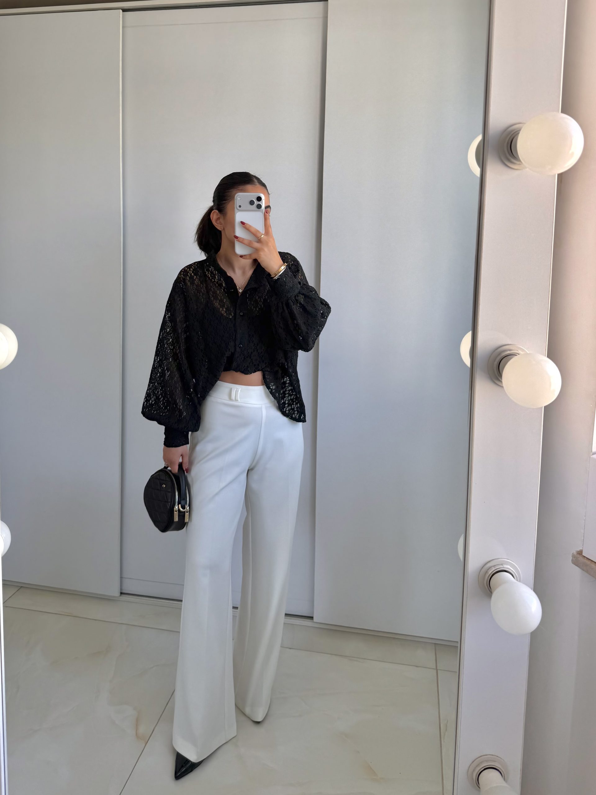 شومیز دانتل مشکی - Image 4